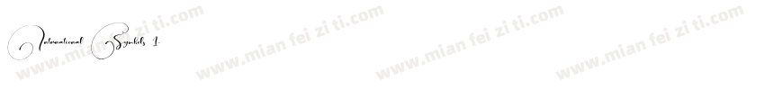 International Symbols 1字体转换